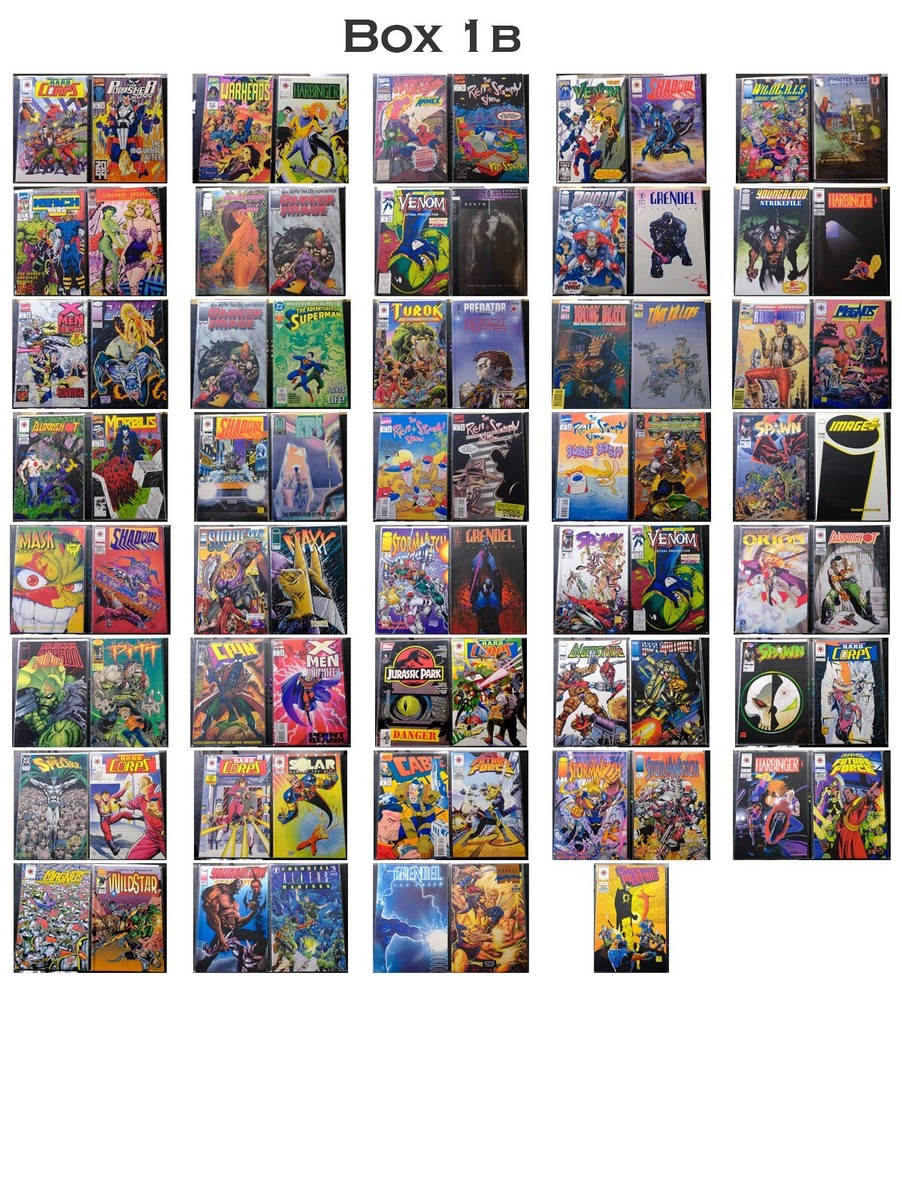 1990s comic books Marvel, DC, Image, Valiant and More. All Sleaved