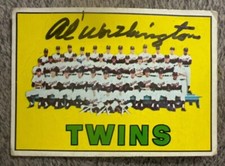 1967 Topps AL WORTHINGTON Signed  Autographed TWINS Team Baseball Sport Card 211