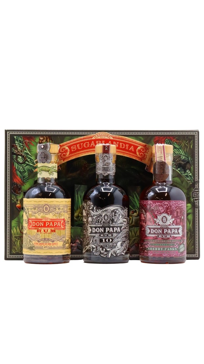 Don Papa - Filipino Rum Gift Pack (3 x 20cl) 20cl x 3 | eBay