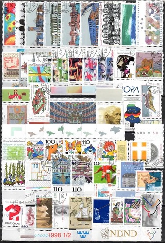 1954 - 2016 BRD Deutschland komplettes Jahr gestempelt AUSWAHL - Bild 27 von 44