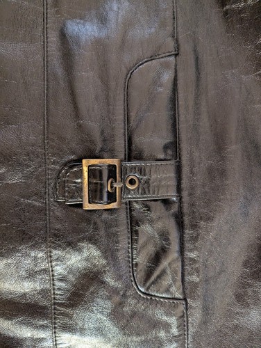 Versace Vintage men's black lambskin jacket Leather size XXL - Picture 8 of 15
