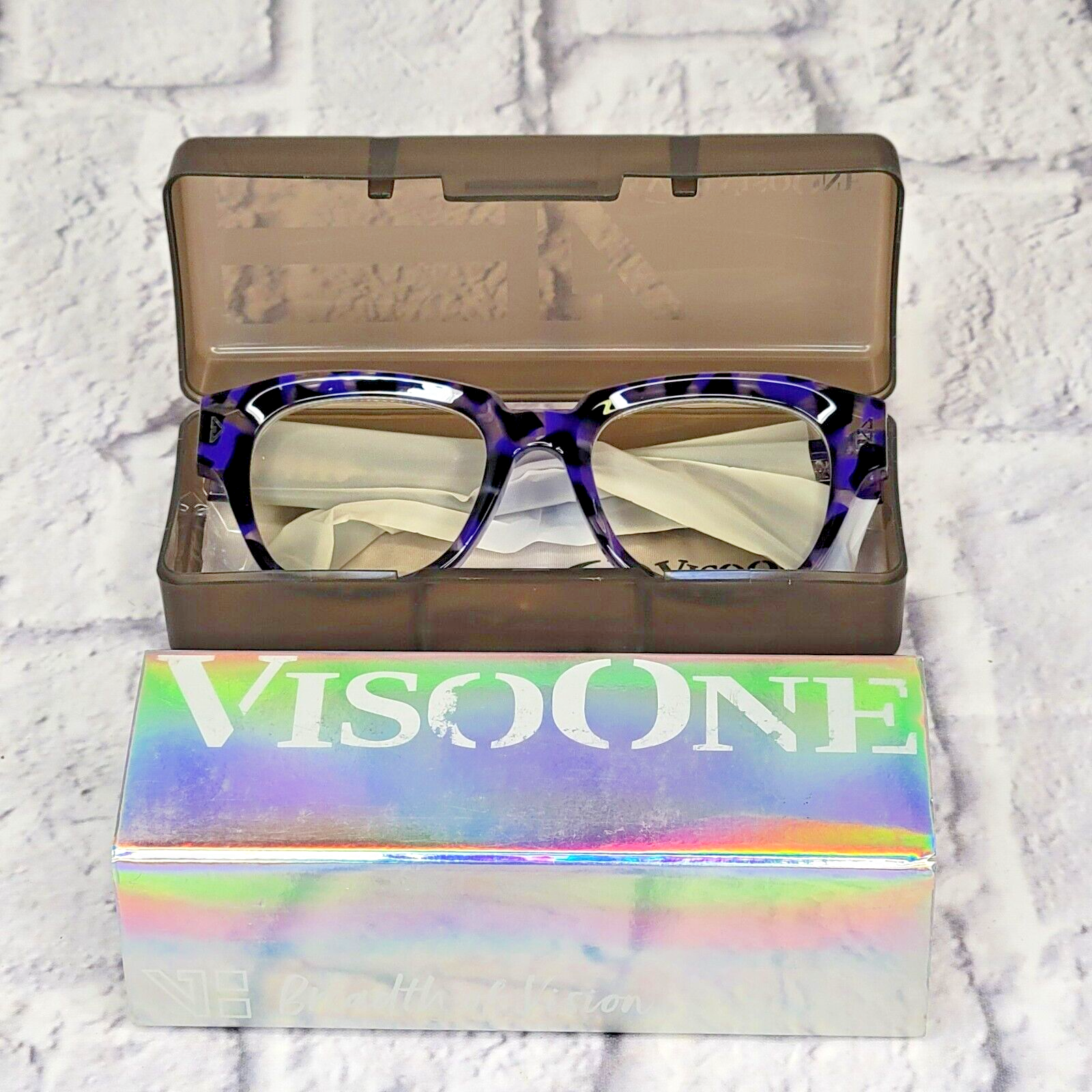 VisoOne Purple Square Blue Light Blocking Glasses Grouse 602-BLB-C9