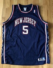New Jersey Nets JASON KIDD Authentic Reebok Sewn Jersey 52