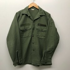 Vintage OG107 / Fatigue Shirt, Size 15 1/2" x 35" US Army 1970's K-31