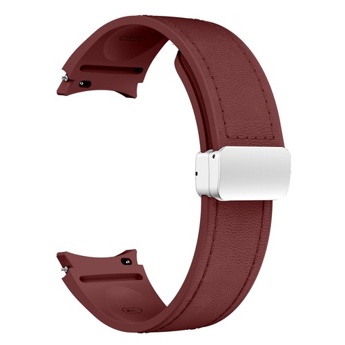 No Gap Leather Strap for Samsung Galaxy Watch 7 FE 6 5 4 40mm 44mm Silicone Band - Picture 61 of 209