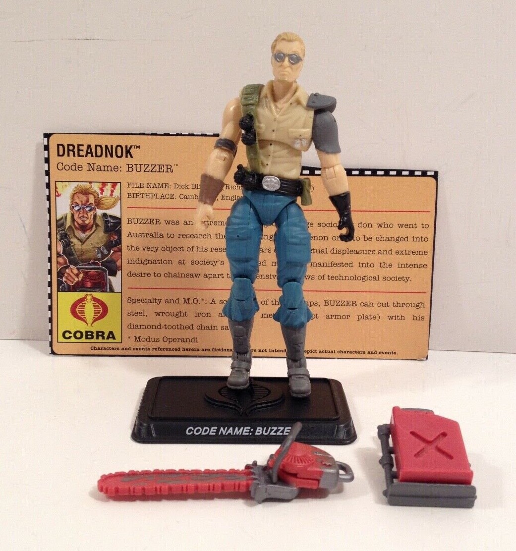 GI Joe 25th Anniversary Buzzer loose figure 4inch Cobra Dreadnok