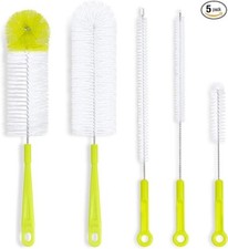 Juego de cepillos para limpieza de botellas, limpiador de botellas con mango.