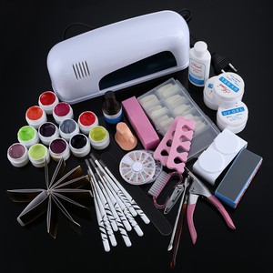 Professional-9W-Cure-Lamp-Dryer-UV-Gel-Nail-Skill-Tools-Full-Set