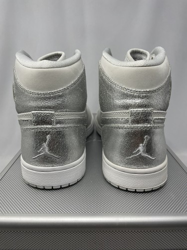 Air Jordan 1 Retro High 'Silver 25th Anniversary' 396009 001 taglia 10,5 - Foto 4 di 9