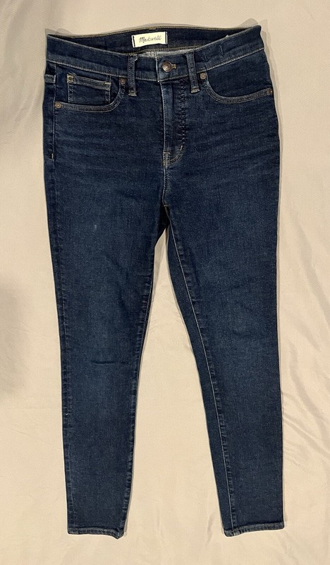Madewell Women's 9" Mid-Rise Skinny Jeans Medium Blue Wash SZ 27