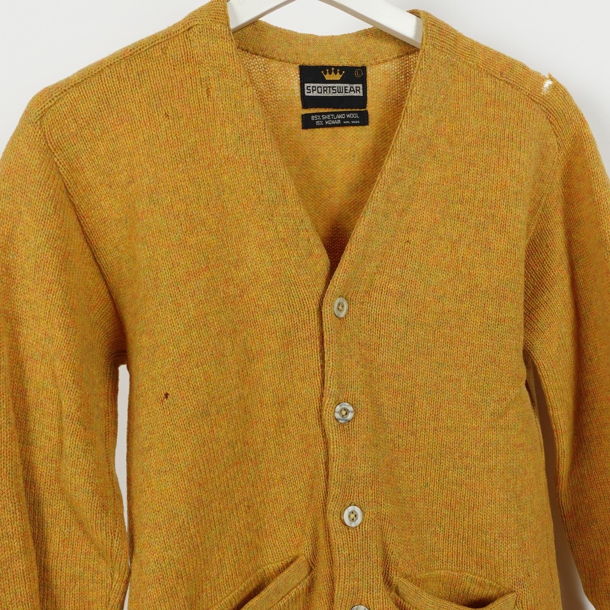 Vintage 50s 60s Mohair Wool Cardigan Sweater Sportswear Vintage 50s 60s Mohair Wool Cardigan Sweater Sportswear