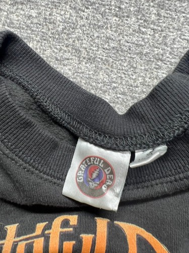 Grateful Dead Graphic Crewneck Sweatshirt Pullover Small Black Long Sleeve - Picture 6 of 10