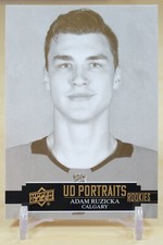 2021-22 Upper Deck UD Portraits Rookies #P-70 Adam Ruzicka - Calgary Flames