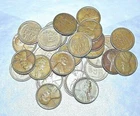 1 (ONE) 1929-S LINCOLN CENT "VG-F" VERY GOOD TO FINE WEAR, DESIGN CLEAR
