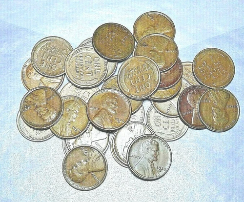 1 (ONE) 1929-S LINCOLN CENT "VG-F" VERY GOOD TO FINE WEAR, DESIGN CLEAR