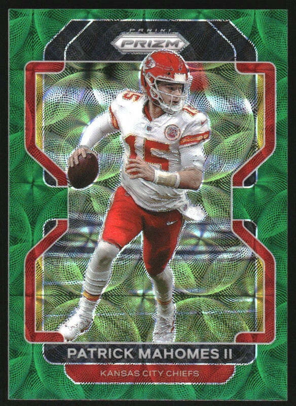 2021 Panini Prizm Prizms Green Scope #190 Patrick Mahomes II /75
