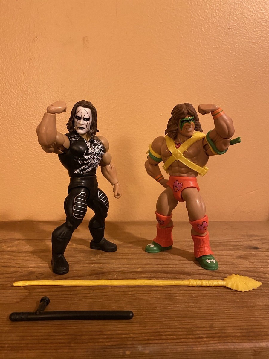 Sting ,Ultimate Warrior ( Blade Runners ) WWE MOTU Origins Loose