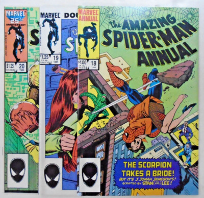 **Amazing Spider-Man Annual #18, 19, 20. All Near Mint Minus.