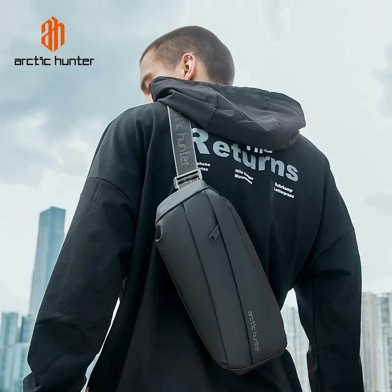 ARCTIC HUNTER lightweight Men Crossbody Shoulder Travel Chest Bag