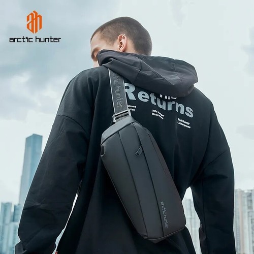 ARCTIC HUNTER lightweight Men Crossbody   Shoulder Travel Chest Bag Waterproof