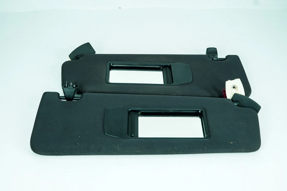 09-15 BMW 750i xDrive OEM par de parasoles delanteros izquierdo y derecho negro 5112 Foto 2 de 4