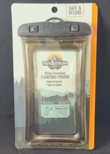 Path & Stream Water-Resistant Floating Pouch for Cell Phone Valuables Resealable