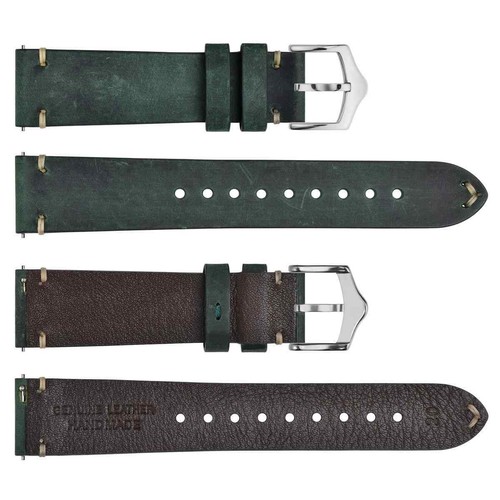 WOCCI Correa de Reloj Hombre Pulsera de Cuero 18 19 20 21 22 23 24mm Correas - Imagen 21 de 71