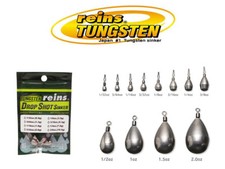 Reins TG Down Shot Sinker Tungsten Drop Shot Weights - Select Size s 