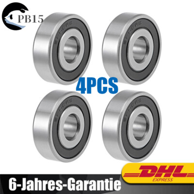 4PCS Rillenkugellager 6202-16-2RS 16mm x 35mm x 11mm Doppelt Abgedichtet Z2 DE