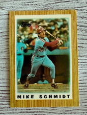 Mike Schmidt Philadelphia Phillies Major League Leaders Topps 1987 Mini Card #30