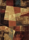 3x5 Home Dynamix Brown Geometric Blocks Area Rug 1237-999 - Aprx 3' 3" x 5' 2"