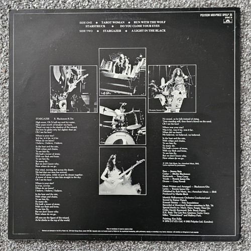 Rainbow Rising Vinyl Record VG/VG 1976 - Picture 2 of 5