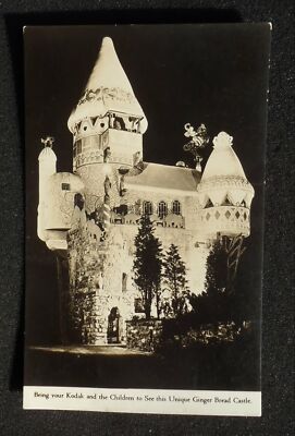 RPPC 1931 Ginger Bread Castle Wheatsworth Mill National Biscuit Co Hamburg NJ