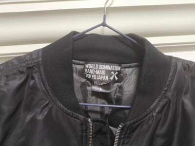BAND-MAID 10th Anniversary MA-1 Mサイズ BAND-MAID 10th Anniversary Jacket MA-1 Size L Black Limited TOKYO
