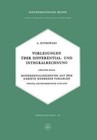 Vorlesungen Uber Differential- Und Integralrechnung: Zweiter Band: Differentialrechnung Auf Dem Gebiete Mehrerer Variablen by Alexander M Ostrowski (Paperback / softback)