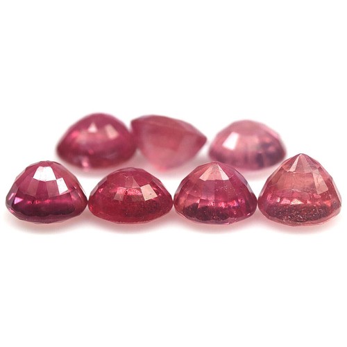 SHOLA Auténtico 1 pieza 6,2 X 6,2 mm Natural Rosa Rojo Rubí aprox. 1,4 quilates Madagascar - Imagen 3 de 3