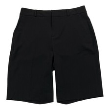 NWT BANANA REPUBLIC 9.5" Dressy Chino Shorts Sz 2-4 Black 536102