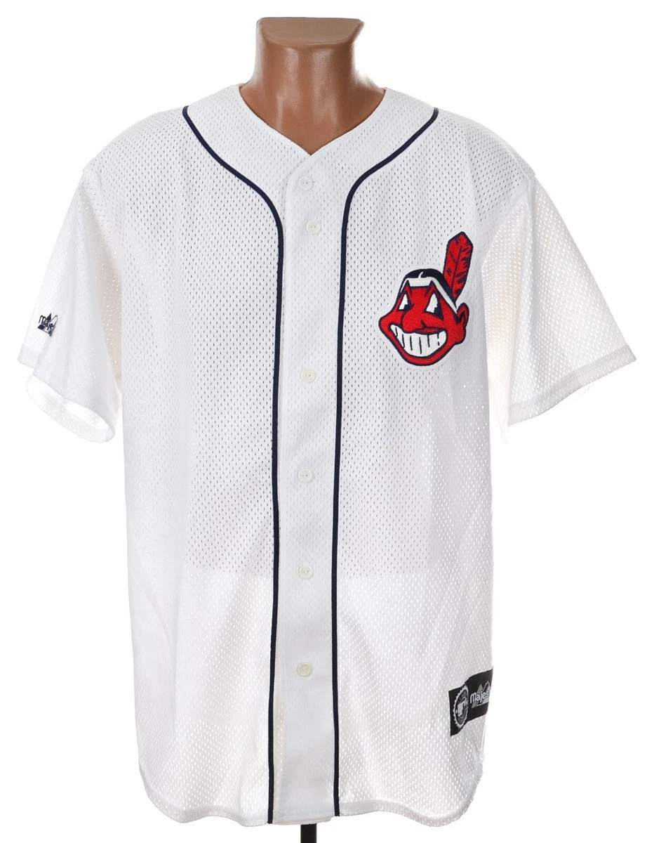 MLB Cleveland Indians Adults Button - Down Jersey 