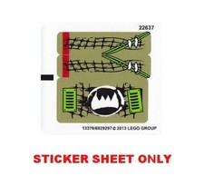 LEGO 70001 - Legends of Chima - Crawley's Claw Ripper - STICKER SHEET