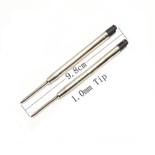 12pcs 6pcs 9.8cm Long Ballpoint G2 Metal Pen Refill Ballpen 1.0mm Tip