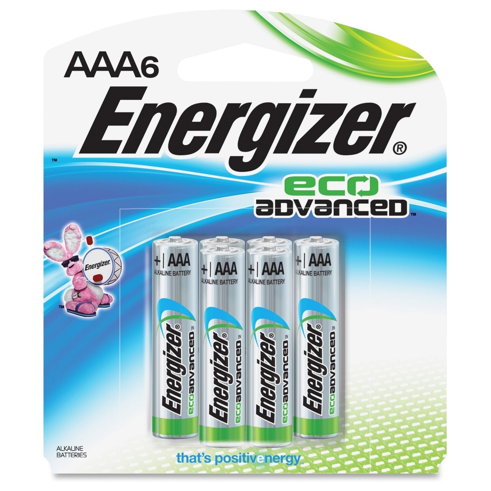 Energizer Eco Advanced 6 AAA Batteries per pack, 3 packs Total 18 AAA BATTERIES-image