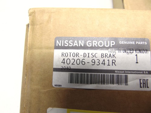 Original Nissan Juke F16 1.0 HRD10DDT Terrano III 280mm Discos de Freno Par - Imagen 4 de 5