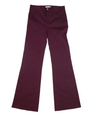 Ann Taylor Weekend 5-Pocket Trouser Pants Plum Rose Purple Fitted Womens 2