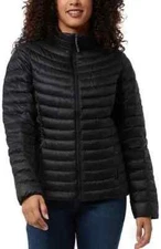 NEW 32 Degrees Womens Midweight Down Jacket Black Medium (110)
