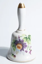 Vintage Acme China Dinner Bell Purple Violets