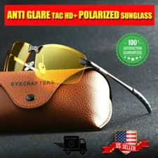 HD Polarized Day & Night Vision glasses for Men Women Driving Aviator sunglasses