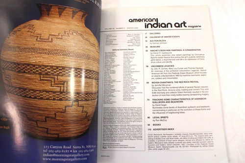 American Indian Art Magazine Vol.28 No. 1 Winter 2002 - Picture 3 of 7