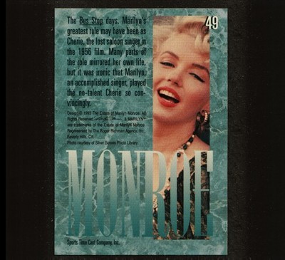 1993 Sports Time Marilyn Monroe Card #49 | eBay