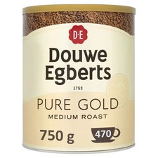 Douwe Egberts Instant Coffee Pure Gold 470 Cups 750g Intensity 3
