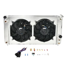 For 1996-2005 Chevy S10 LS Swap SS ZR2 4.3 V6 3 Row Radiator+Shroud Fan Aluminum